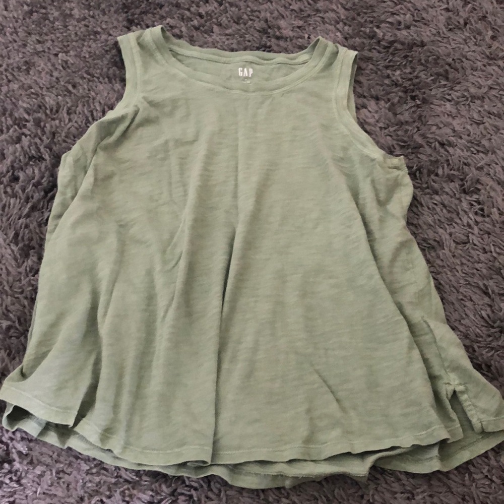 Olive green tank top